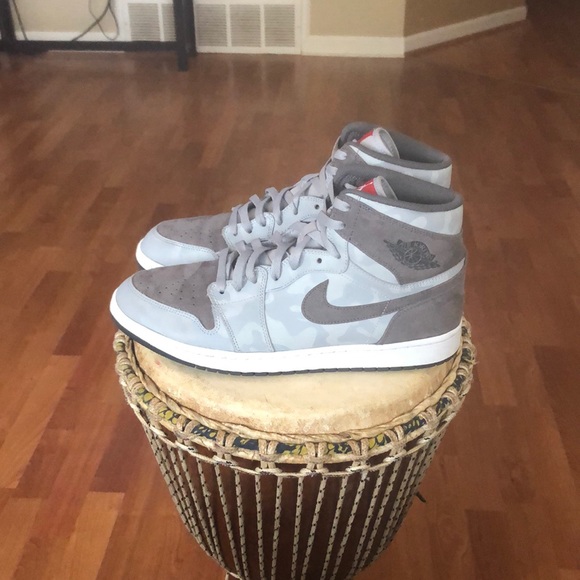 Air Jordan 1 Retro High Camo Wolf Gray AA3993-027 - Picture 4 of 8